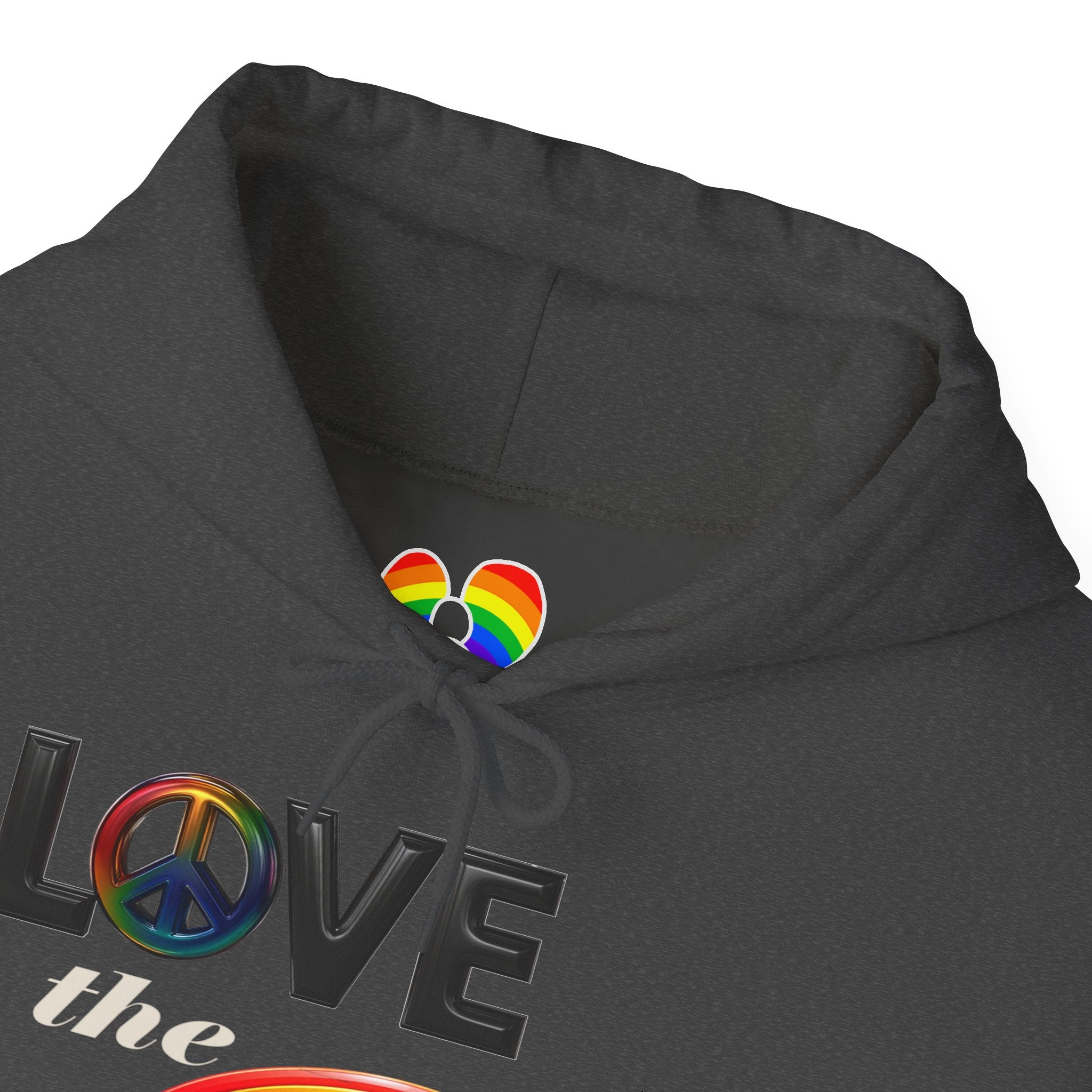 Rainbow Love Peace Hoodie