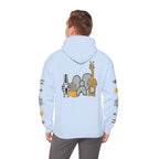 Talleyrand Band Hooded Sweatshirt Text Front/ picture back and picture sleeves