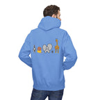 Safari Friends Hoodie — Cute Lion, Zebra, Elephant & Giraffe Graphic Pullover