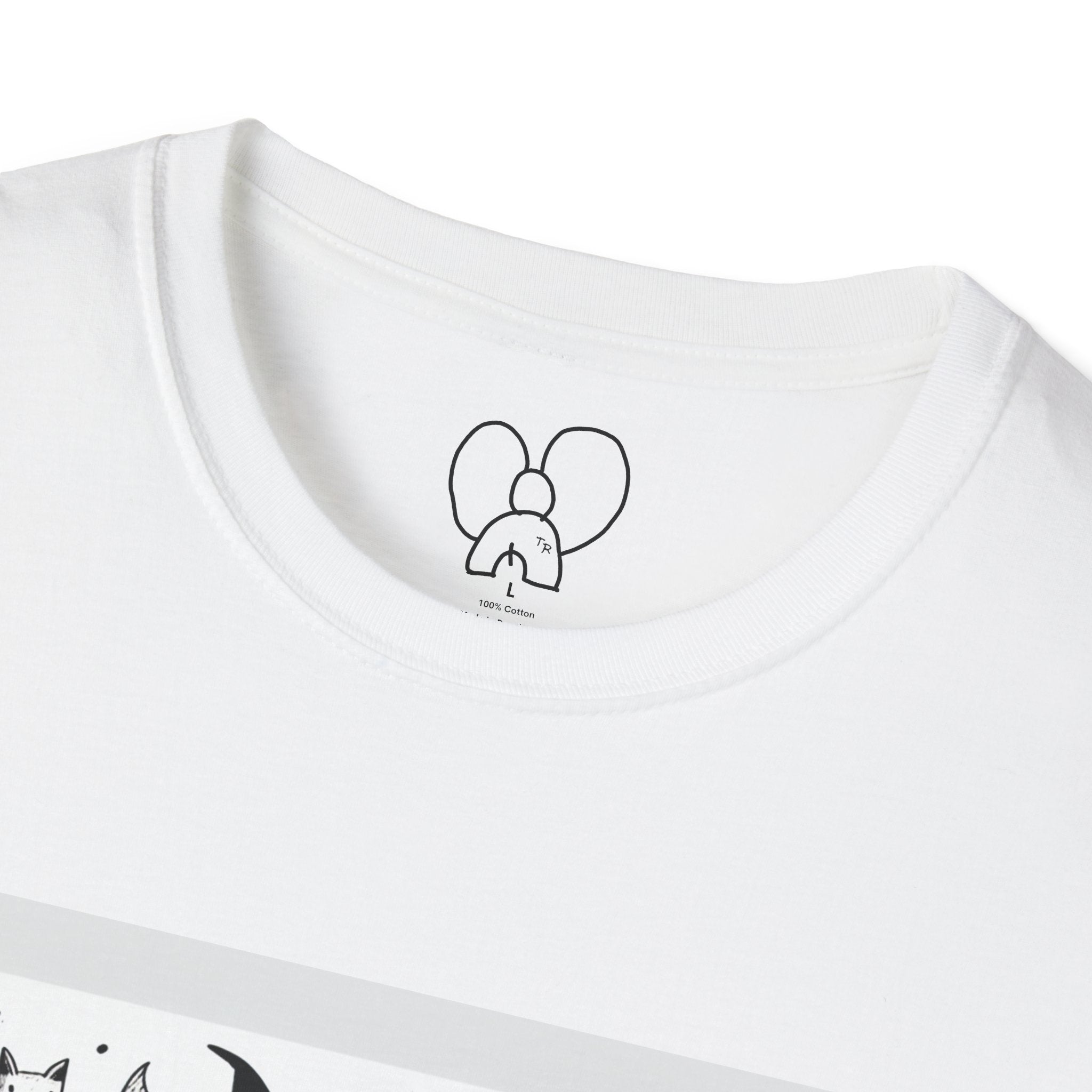 Cute Cartoon Characters Unisex T-Shirt, Graphic Tee, Fun Gift for Kids, Comfortable Apparel, Halloween, Birthday Shirt