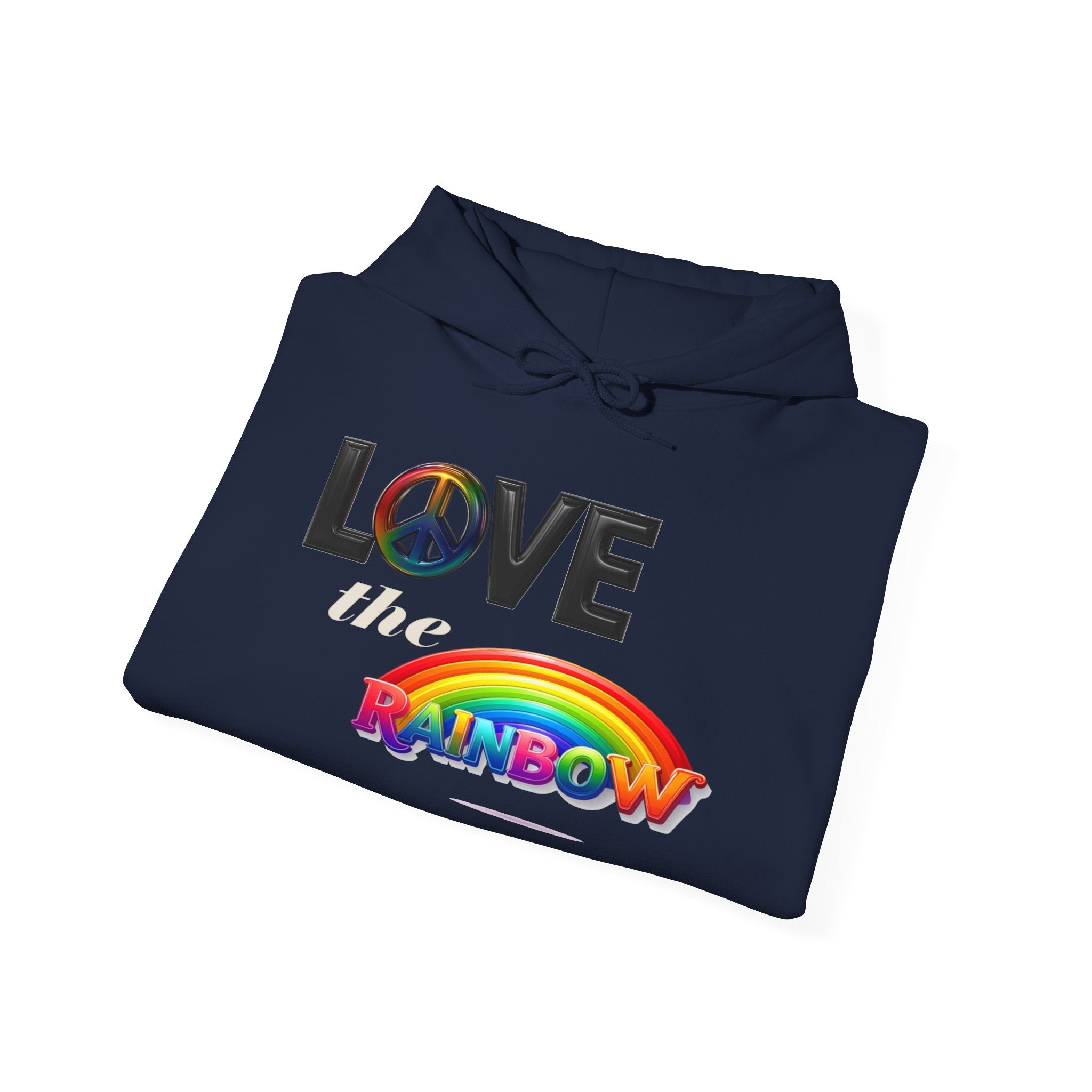 Rainbow Love Peace Hoodie