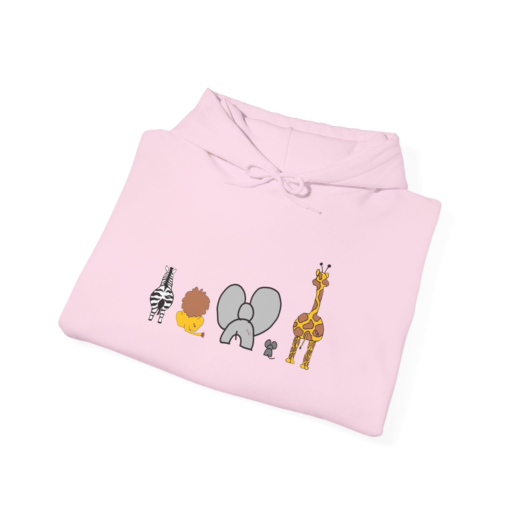 Whimsical Animal Sweatshirt, Cozy Unisex Hoodie for Kids & Teens, Fun Gift for Birthdays, Animal Lovers' Apparel