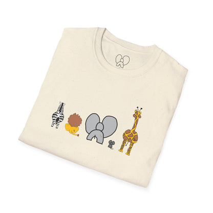 Animal Band Graphic T-Shirt, Cute Zoo Animal Tee, Unisex T-Shirt, Birthday Gift, Fun, Family, Party Outfit, Adventure Shirt