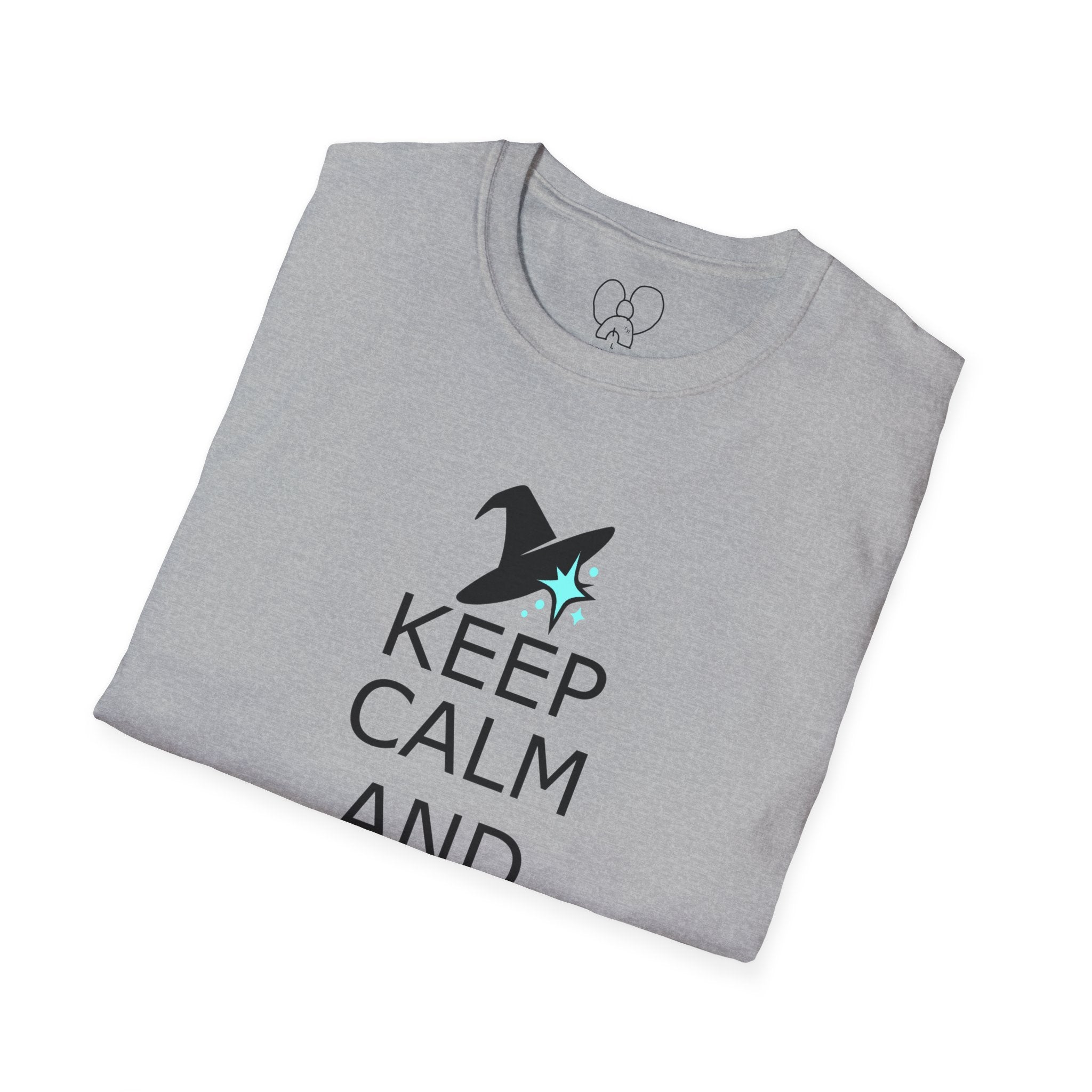 Keep Calm and Wizard On T-Shirt, Unisex Tee, Magical Gift