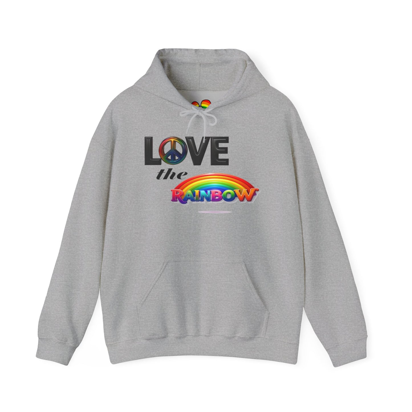 Rainbow Love Peace Hoodie