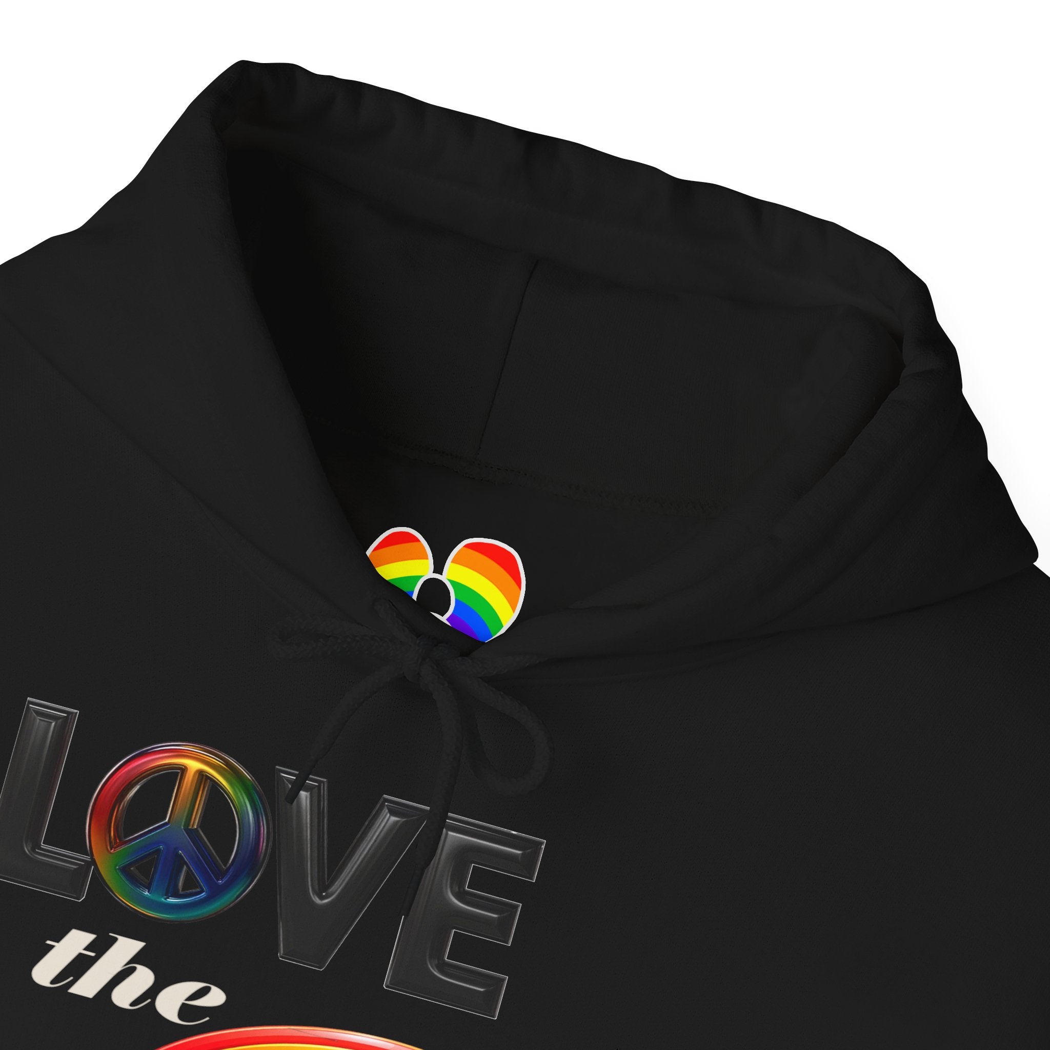 Rainbow Love Peace Hoodie
