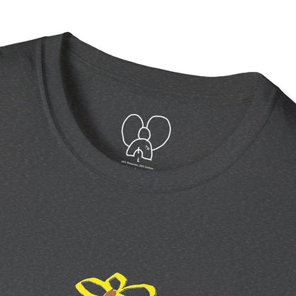 Unisex Softstyle T-Shirt with 'Miss You, Love You' Floral Design - Perfect for Gifts, Casual Wear, Friendship, Love