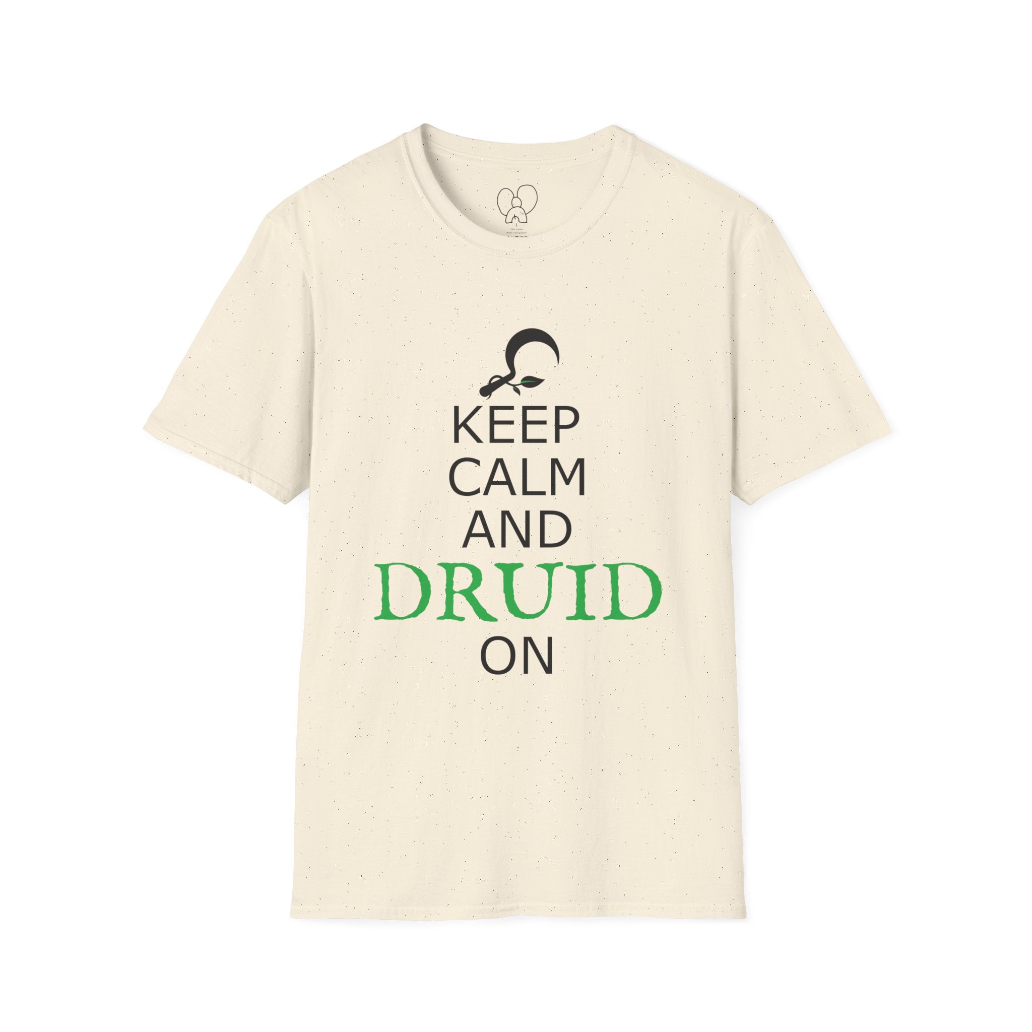 Keep Calm and Druid On Shirt, Unisex Softstyle Tee