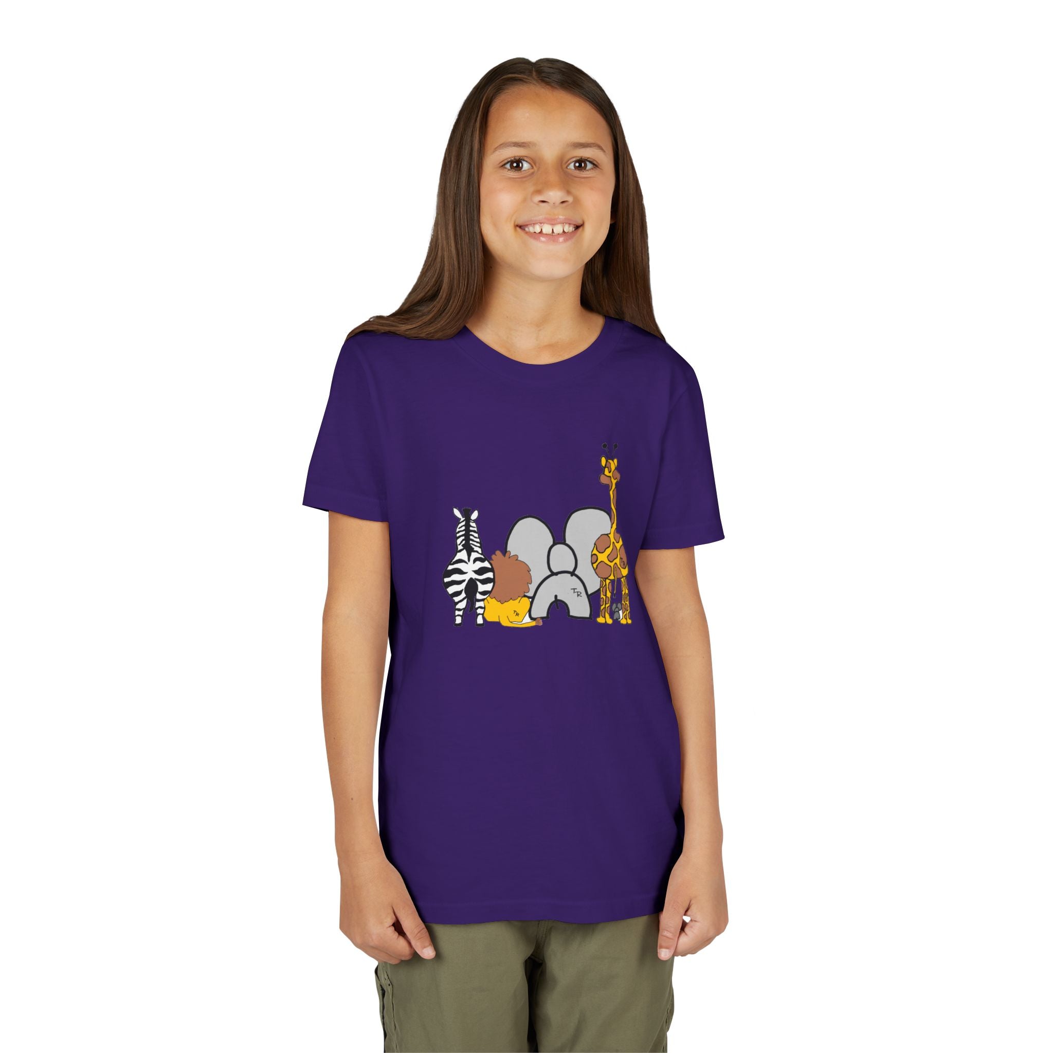 Youth Tee - Animals Front - Elephant