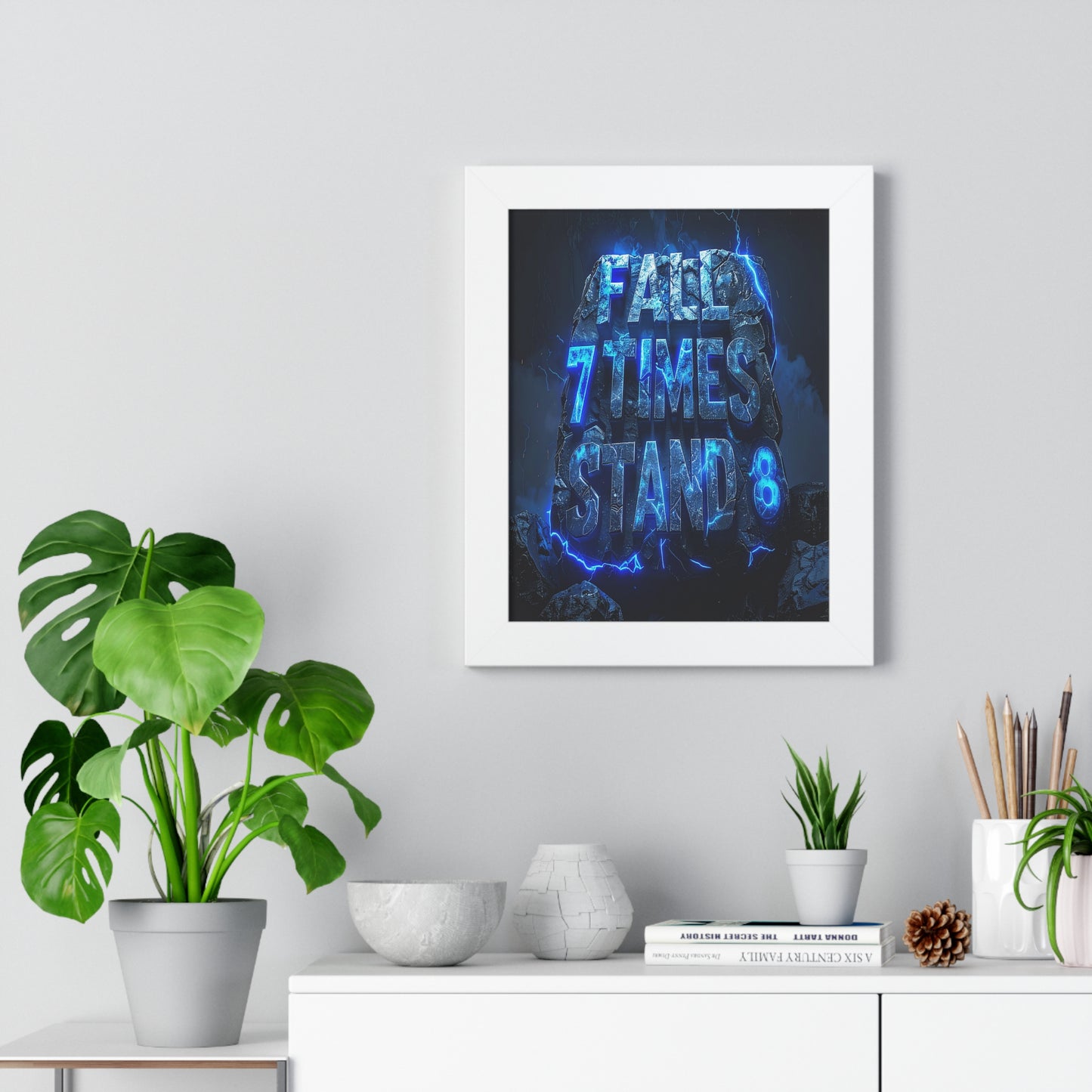 Motivational Framed Poster, Inspirational Wall Art, Home Decor, Gift for Students, Positive Quote Poster, Office Wall Art