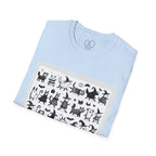 Cute Cartoon Characters Unisex T-Shirt, Graphic Tee, Fun Gift for Kids, Comfortable Apparel, Halloween, Birthday Shirt