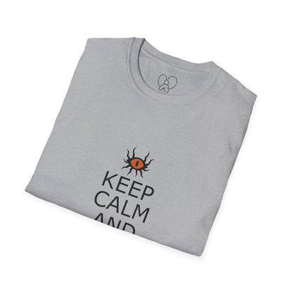 Keep Calm and Warlock On T-Shirt, Halloween Shirt, Gift for Witches, Unisex Tee, Spooky Style, Casual Everyday Wear