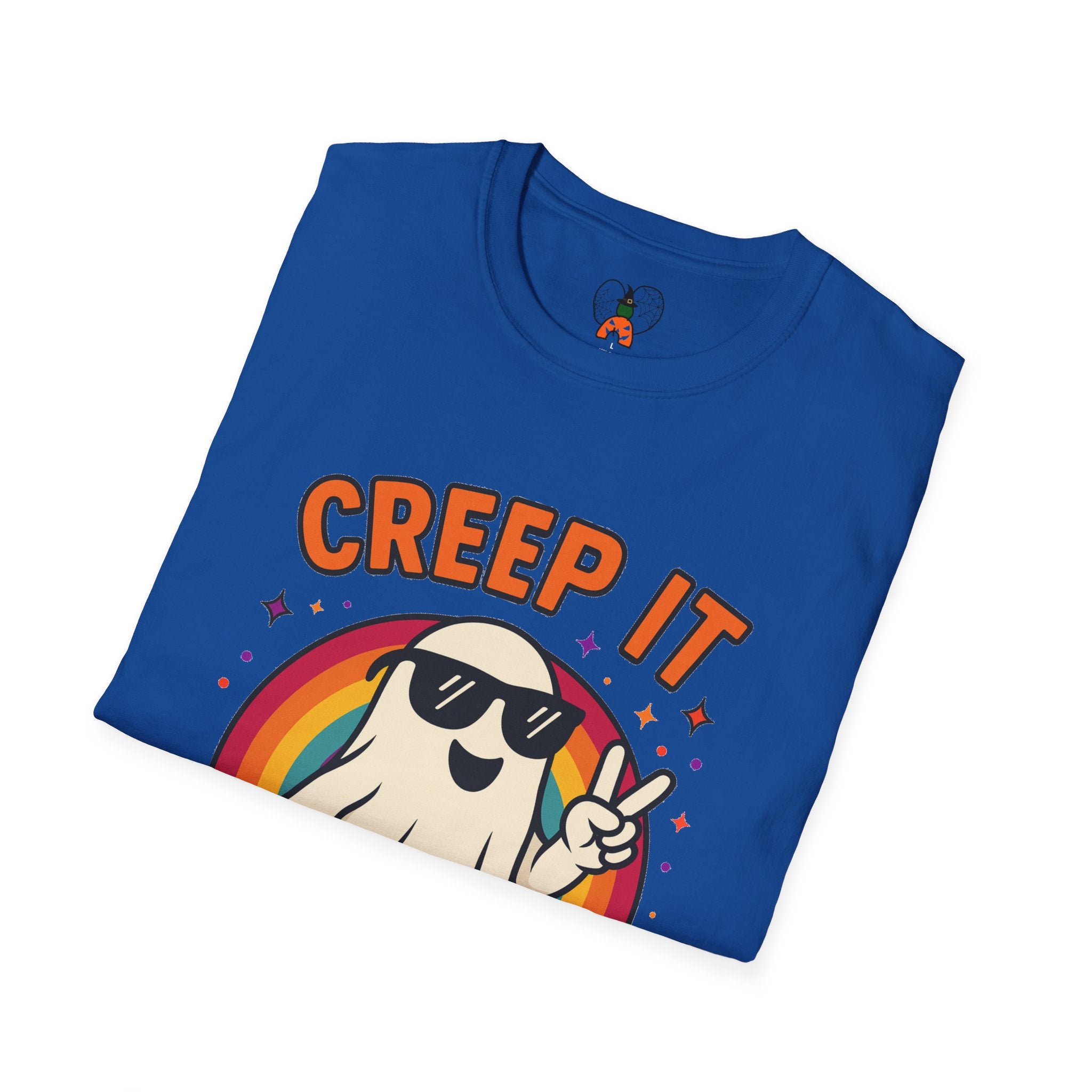 Creep It Real Ghost T-Shirt, Funny Ghost Tee, Unisex Halloween Shirt, Casual Everyday Wear, Gift for Halloween Lovers