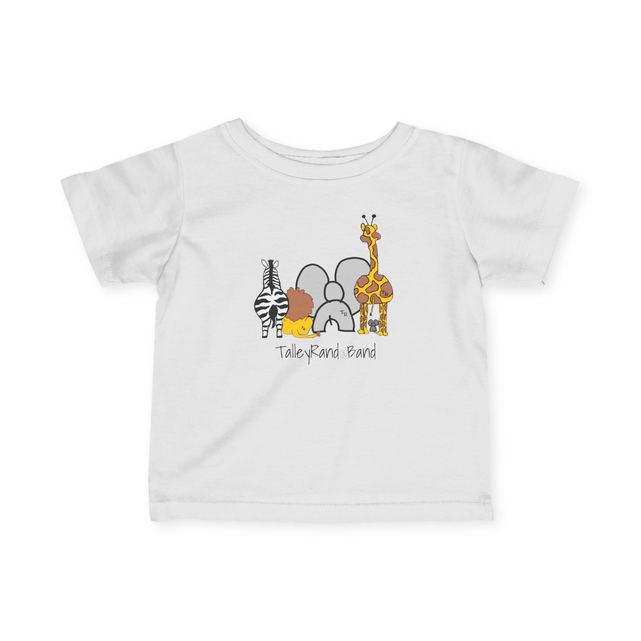 Baby/Infant Tee - Talleyrand Band front - Giraffe Back