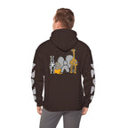 Talleyrand Band Hooded Sweatshirt Text Front/ picture back and picture sleeves