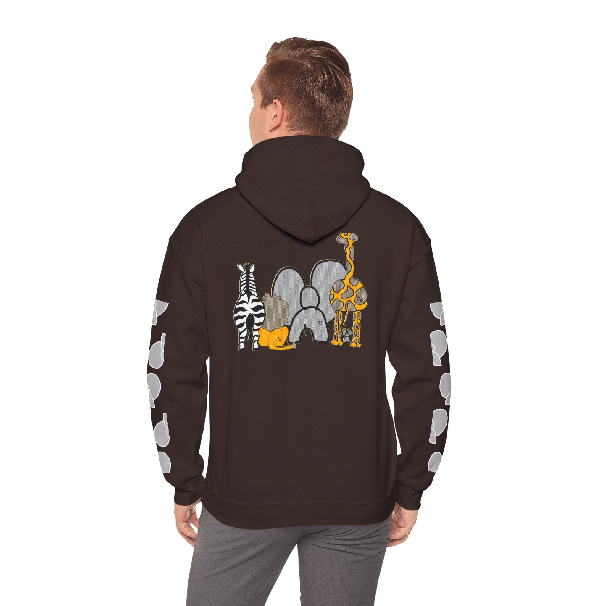 Talleyrand Band Hooded Sweatshirt Text Front/ picture back and picture sleeves