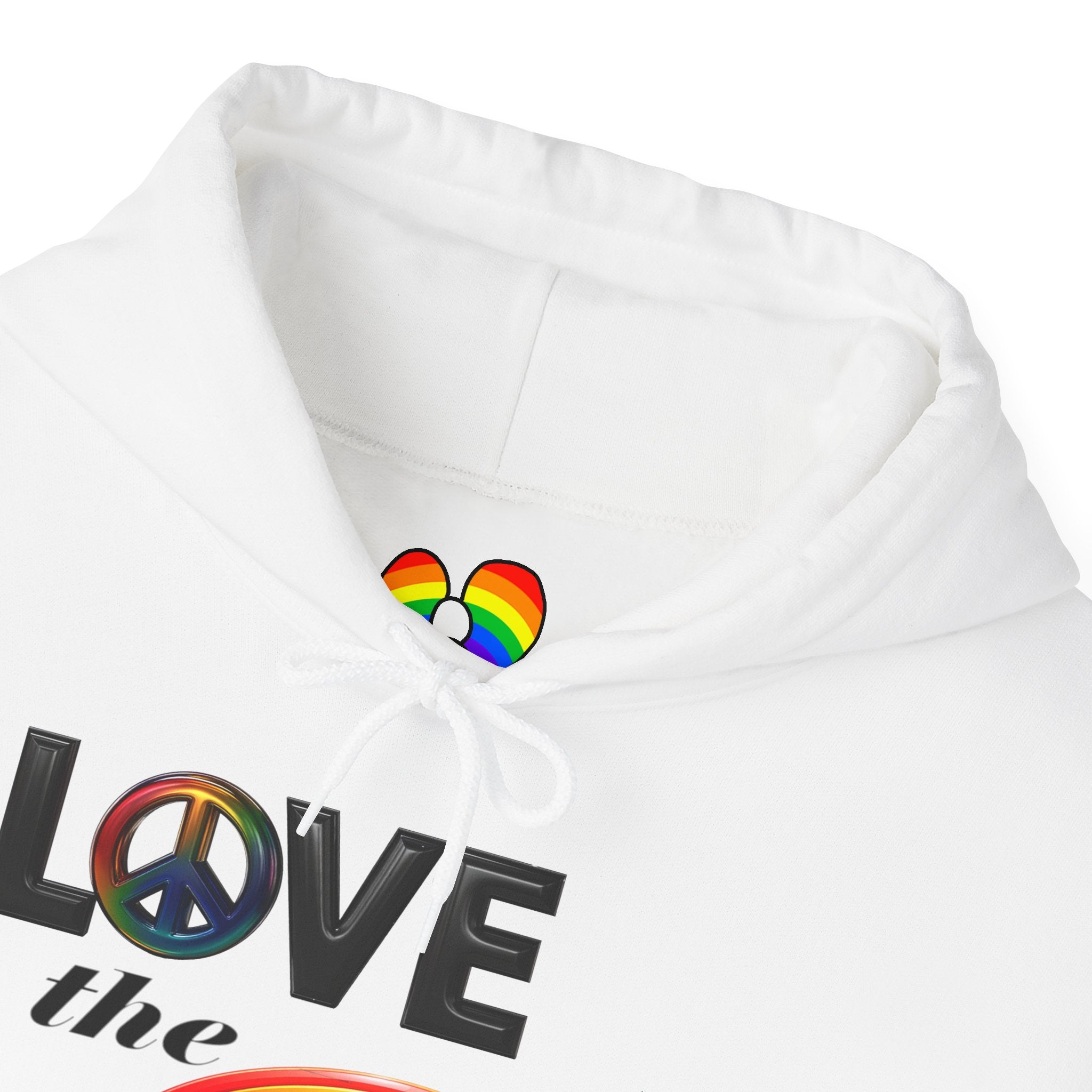 Rainbow Love Peace Hoodie