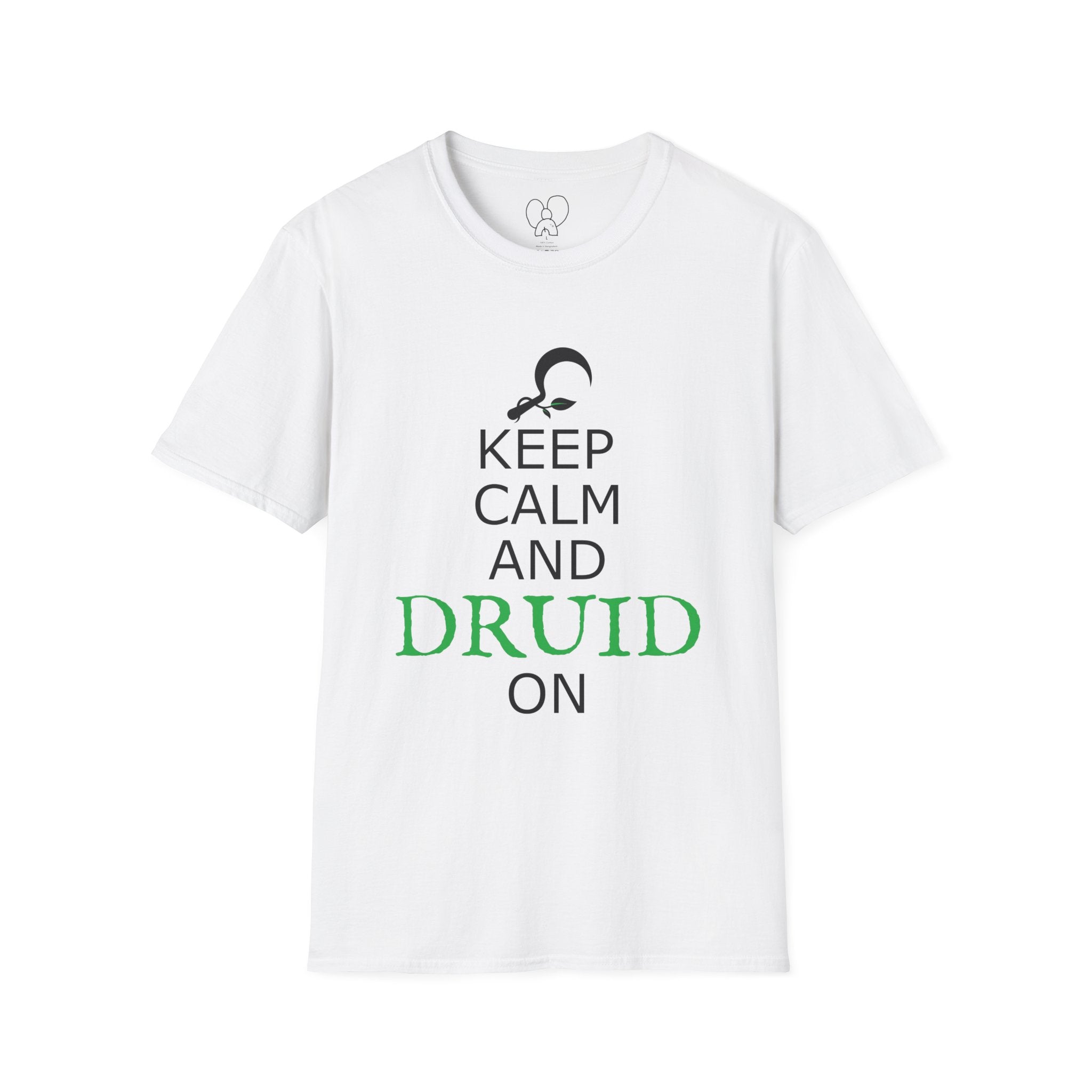 Keep Calm and Druid On Shirt, Unisex Softstyle Tee