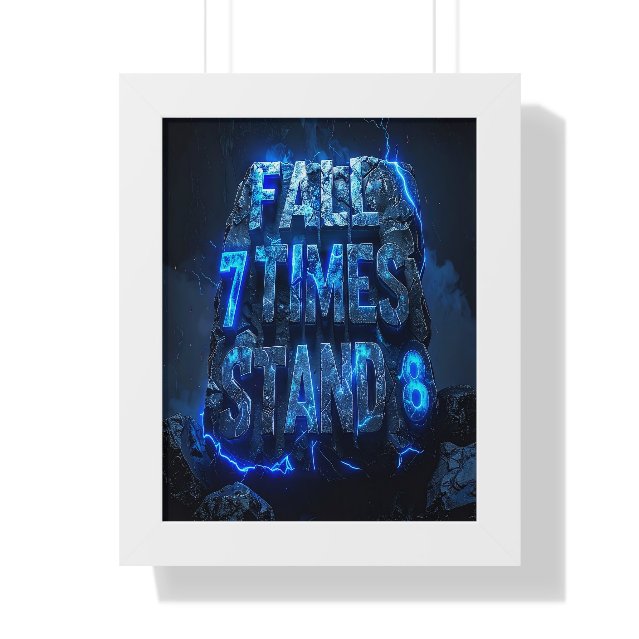 Motivational Framed Poster, Inspirational Wall Art, Home Decor, Gift for Students, Positive Quote Poster, Office Wall Art