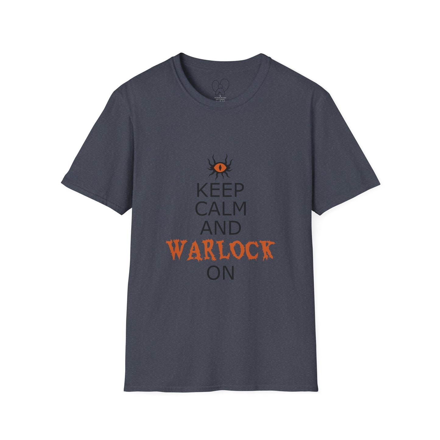 Keep Calm and Warlock On T-Shirt, Halloween Shirt, Gift for Witches, Unisex Tee, Spooky Style, Casual Everyday Wear