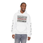 Talleyrand Band Hooded Sweatshirt Text Front/ picture back and picture sleeves