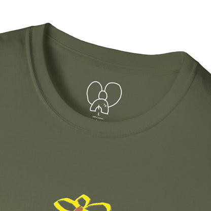 Unisex Softstyle T-Shirt with 'Miss You, Love You' Floral Design - Perfect for Gifts, Casual Wear, Friendship, Love