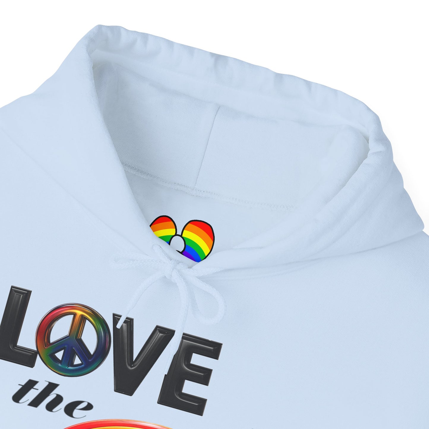 Rainbow Love Peace Hoodie
