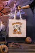 Halloween Ghost Tote Bag - Creep It Real, Eco-Friendly Shopping Bag, Fall Festival, Trick or Treat