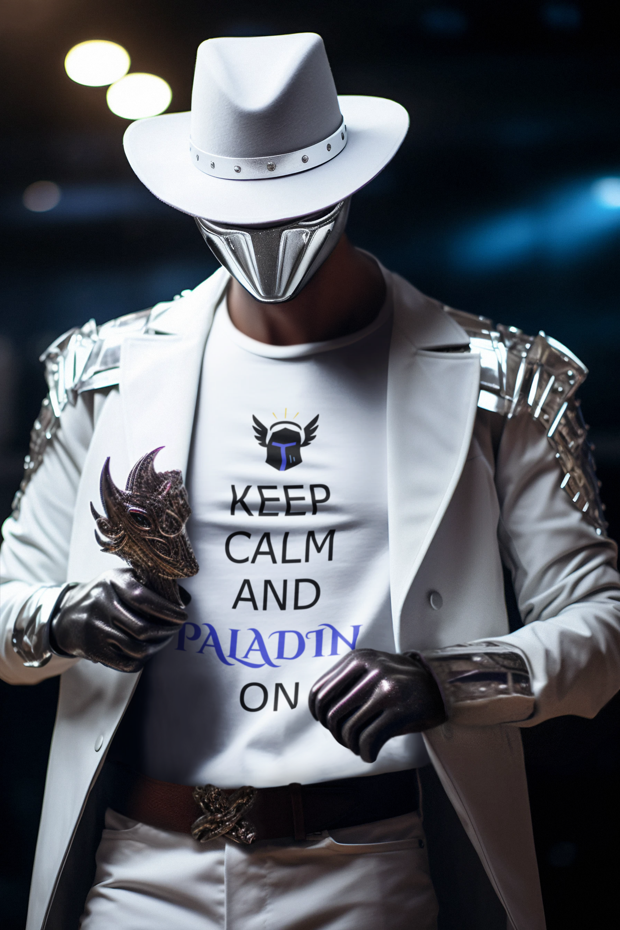 Keep Calm and Paladin On T-Shirt, Unisex Gaming Tee