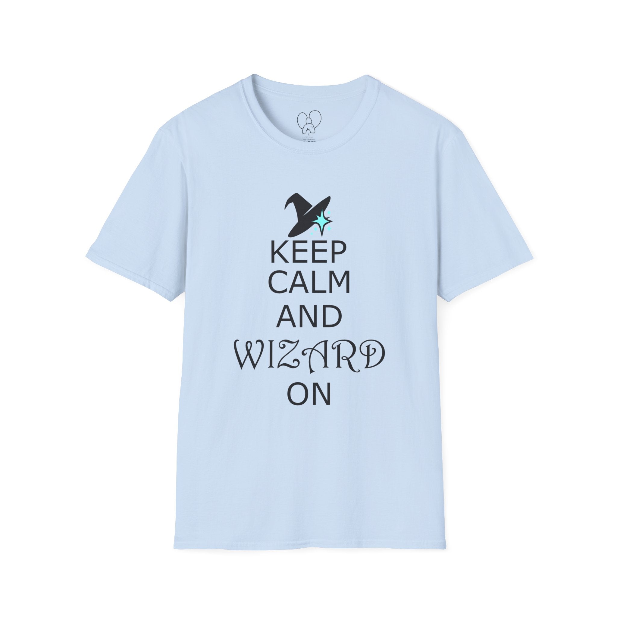 Keep Calm and Wizard On T-Shirt, Unisex Tee, Magical Gift