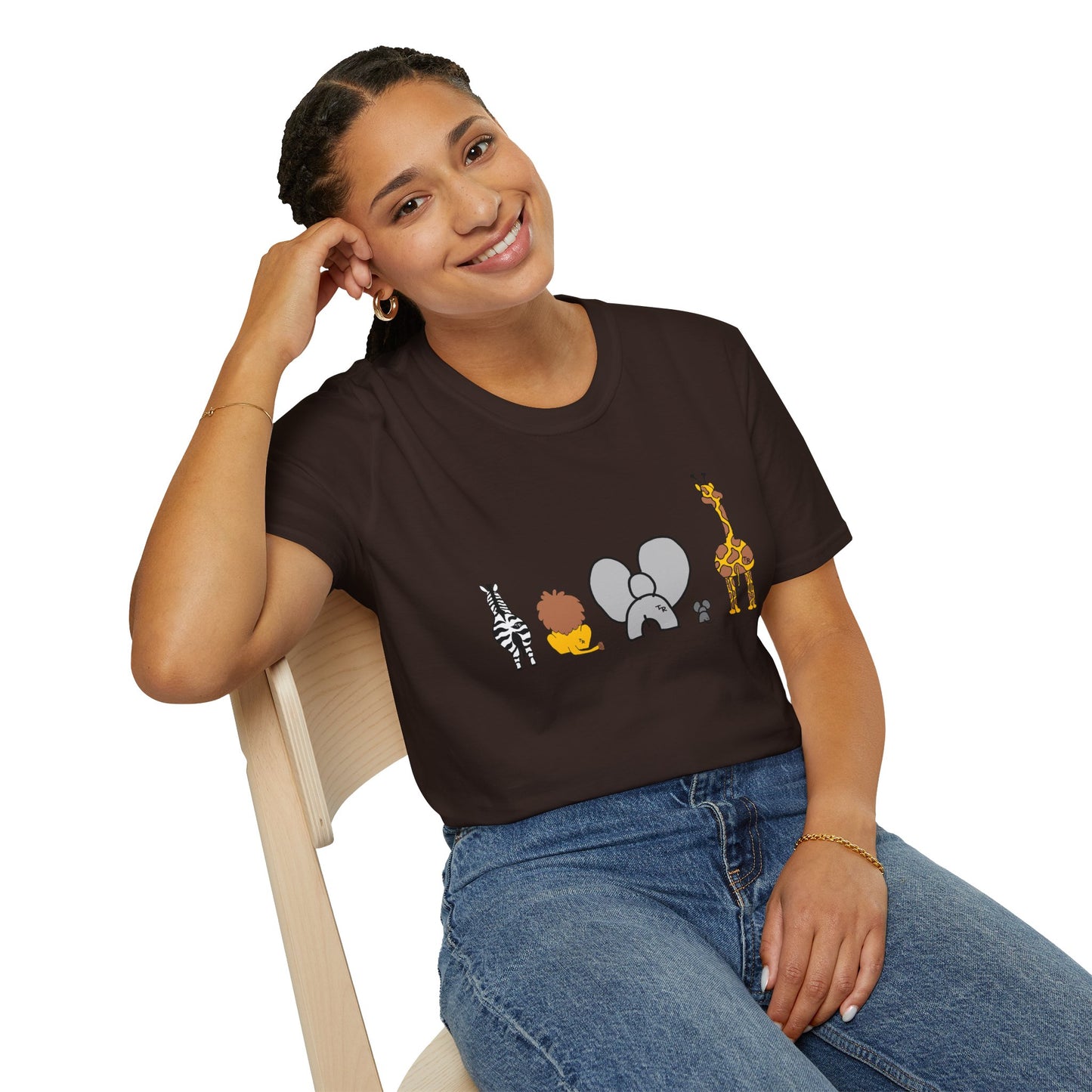 Animal Band Graphic T-Shirt, Cute Zoo Animal Tee, Unisex T-Shirt, Birthday Gift, Fun, Family, Party Outfit, Adventure Shirt