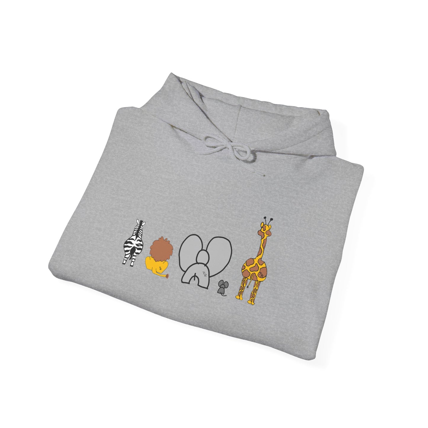 Whimsical Animal Sweatshirt, Cozy Unisex Hoodie for Kids & Teens, Fun Gift for Birthdays, Animal Lovers' Apparel