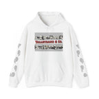 Talleyrand Band Hooded Sweatshirt Text Front/ picture back and picture sleeves