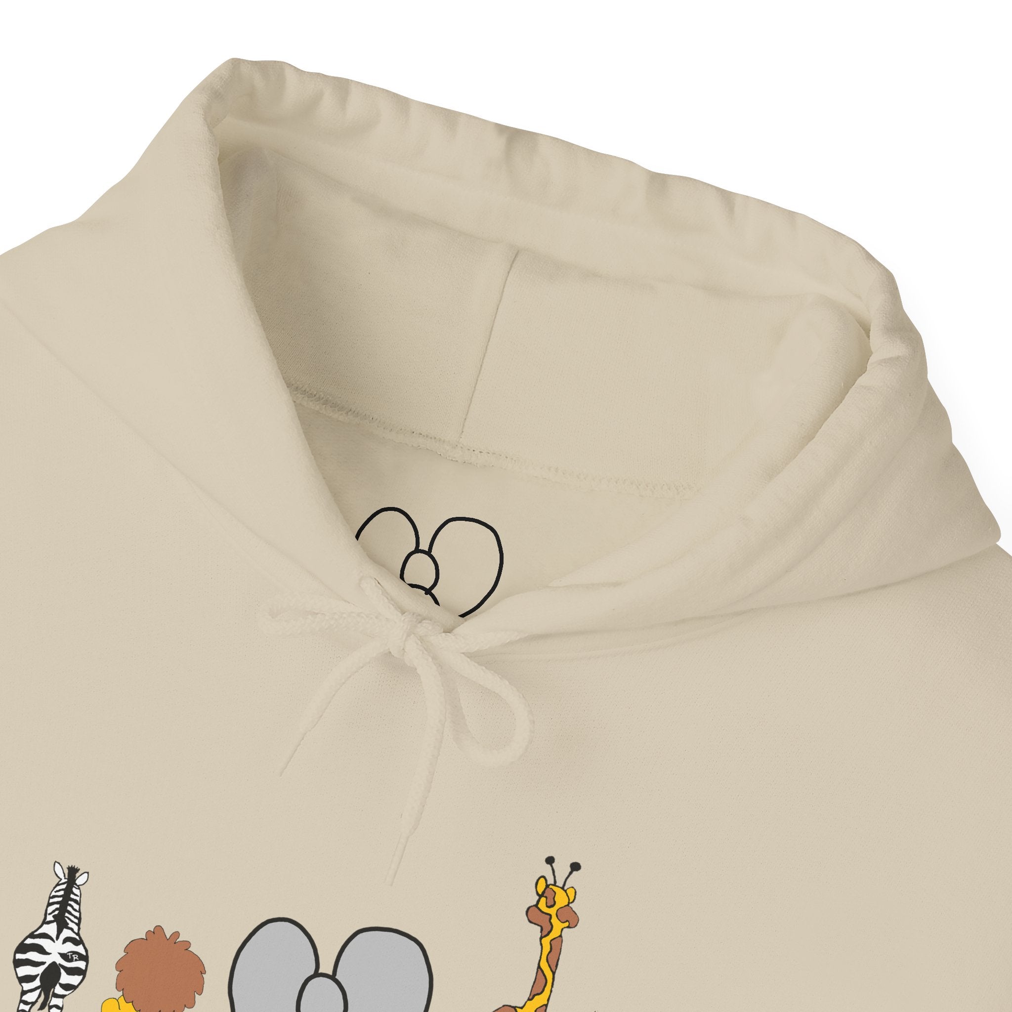 Whimsical Animal Sweatshirt, Cozy Unisex Hoodie for Kids & Teens, Fun Gift for Birthdays, Animal Lovers' Apparel