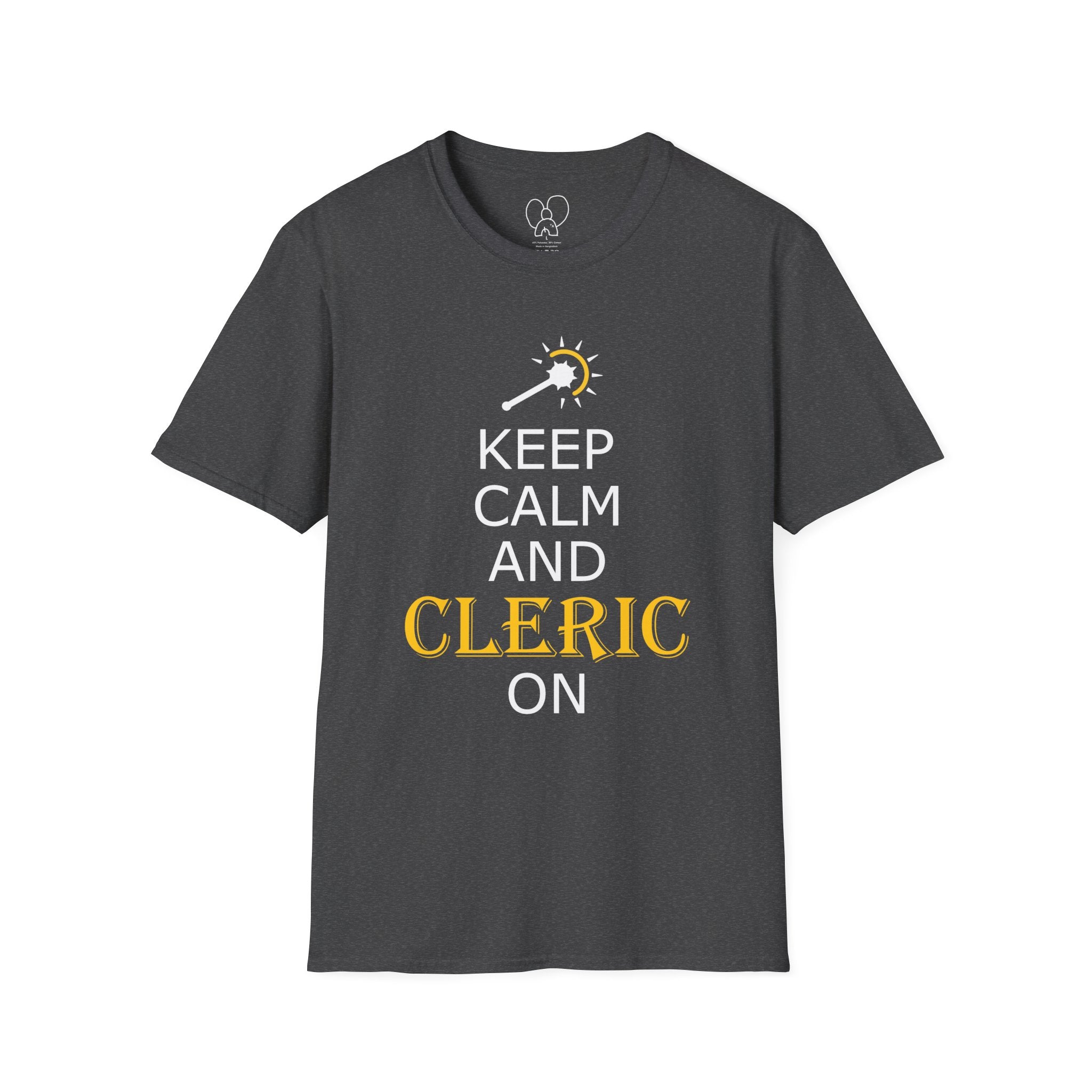 Keep Calm and Cleric On T-Shirt, Unisex