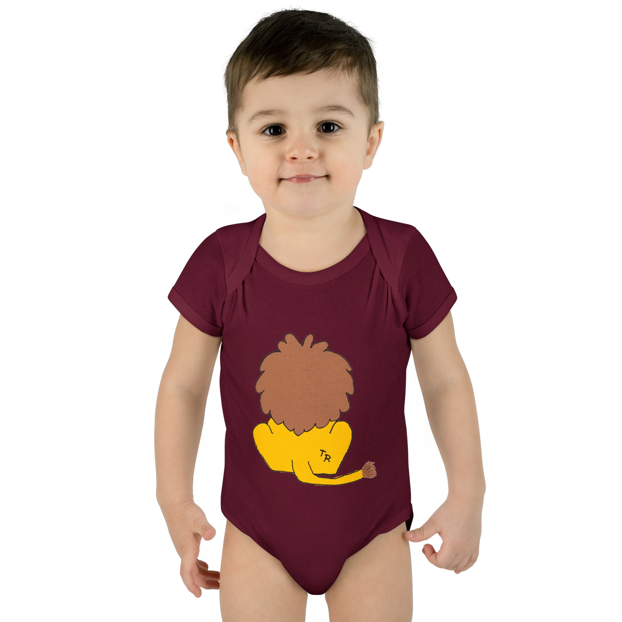 Infant Baby Rib Bodysuit - Lion