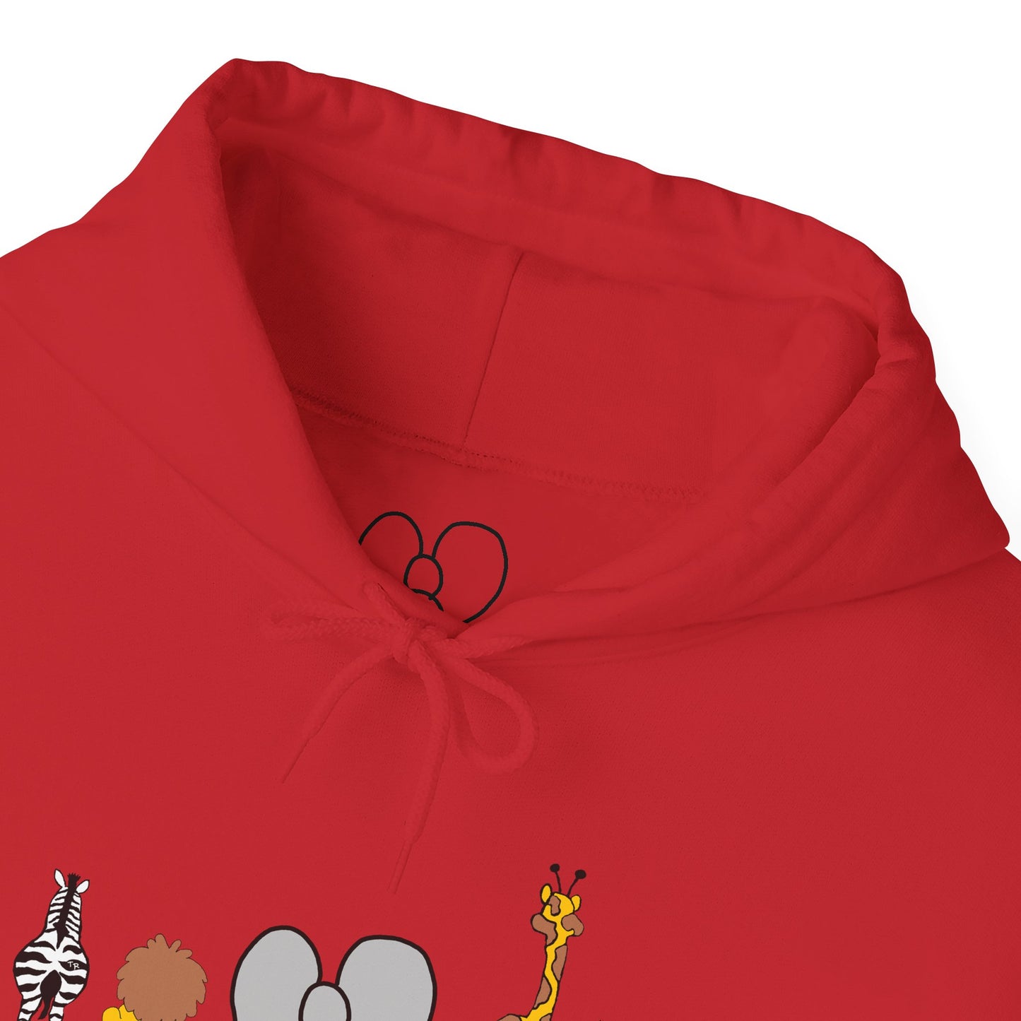 Whimsical Animal Sweatshirt, Cozy Unisex Hoodie for Kids & Teens, Fun Gift for Birthdays, Animal Lovers' Apparel