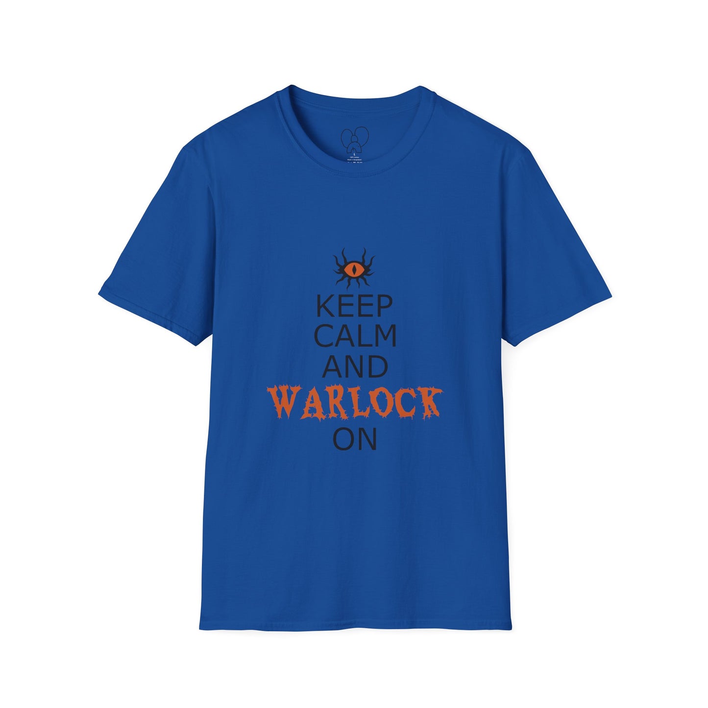 Keep Calm and Warlock On T-Shirt, Halloween Shirt, Gift for Witches, Unisex Tee, Spooky Style, Casual Everyday Wear