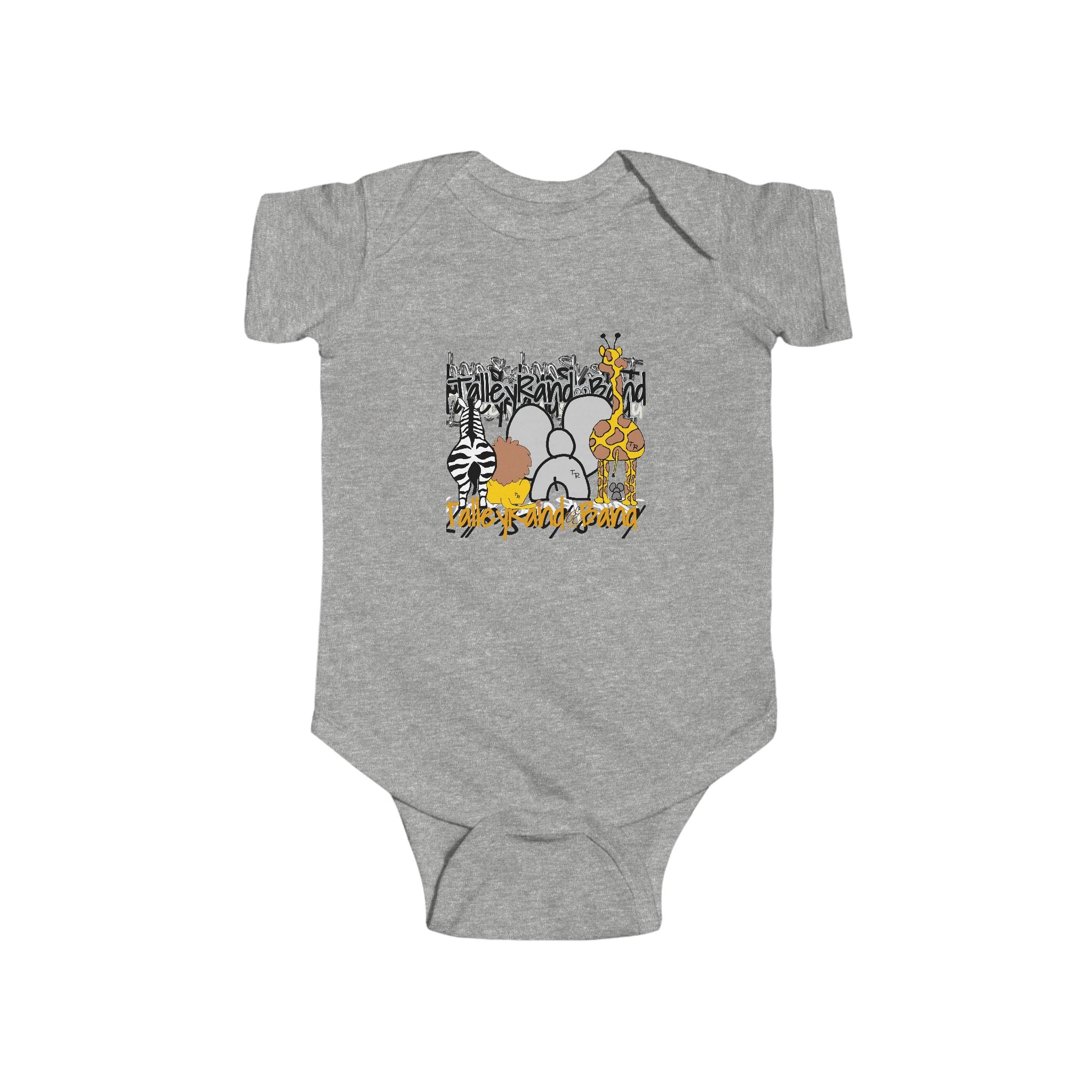 Safari Animal Baby Bodysuit - Cute Jungle Design for Infants