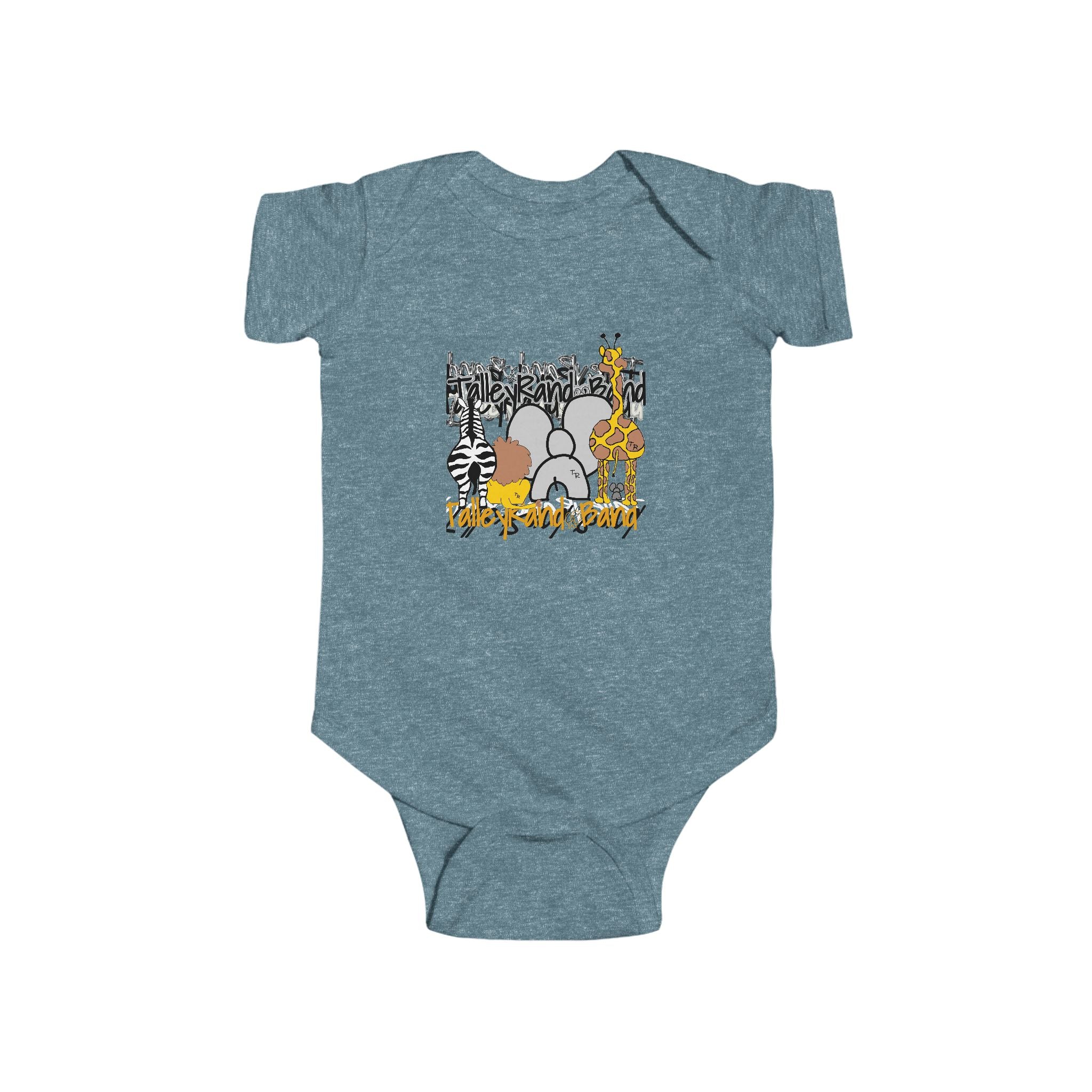 Safari Animal Baby Bodysuit - Cute Jungle Design for Infants