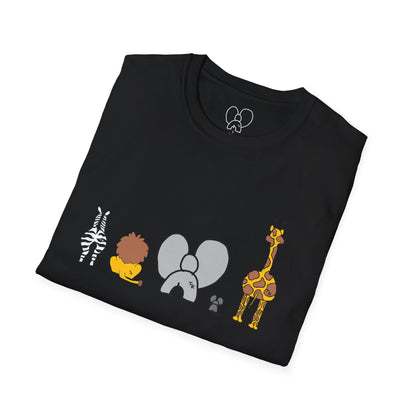 Animal Band Graphic T-Shirt, Cute Zoo Animal Tee, Unisex T-Shirt, Birthday Gift, Fun, Family, Party Outfit, Adventure Shirt