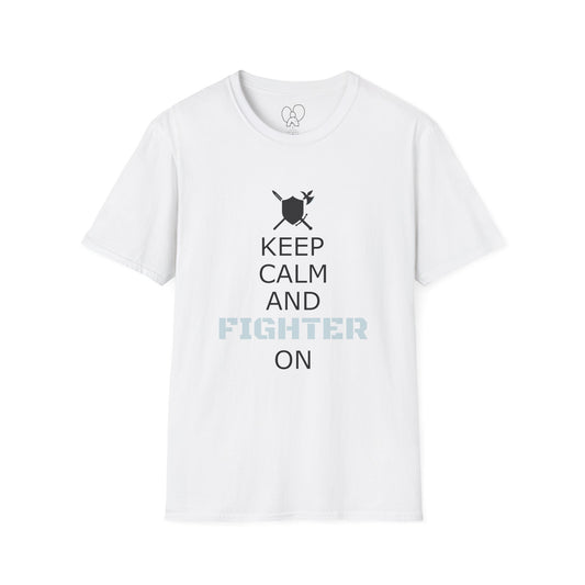 Keep Calm Fighter Unisex T-Shirt, Inspirational Tee, Motivational Apparel, Gift for Fighters, Self-Improvement Outfit