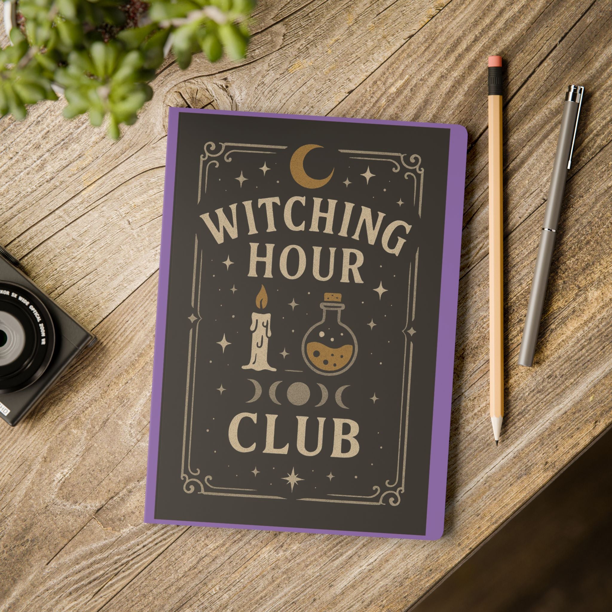 Witchy Softcover Journal: Perfect for Creatives, Dreamers, and Dark Aesthetics, Ghostly Gift, Occult Notes, Halloween Diaries