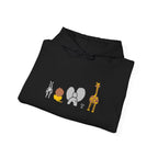Whimsical Animal Sweatshirt, Cozy Unisex Hoodie for Kids & Teens, Fun Gift for Birthdays, Animal Lovers' Apparel