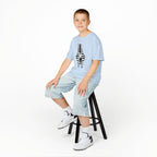 Talleyrand Bands Youth T-shirt with Zebra print front.