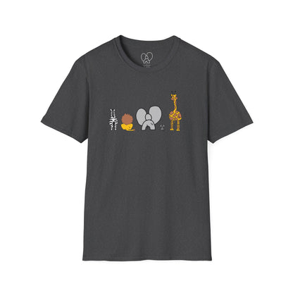 Animal Band Graphic T-Shirt, Cute Zoo Animal Tee, Unisex T-Shirt, Birthday Gift, Fun, Family, Party Outfit, Adventure Shirt