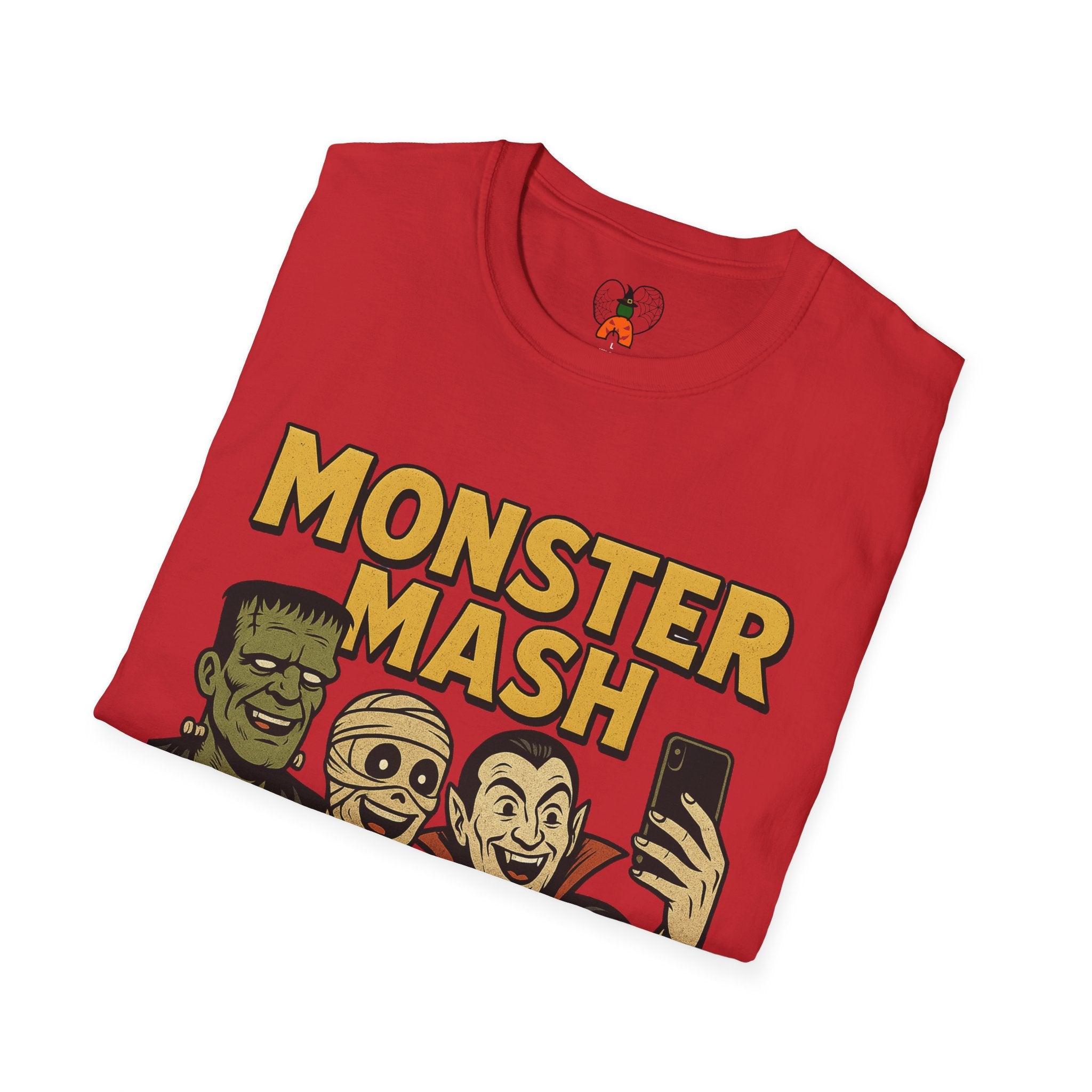 Halloween Monster Mash Social Club T-Shirt, Unisex Softstyle Tee, Spooky Party Shirt, Halloween Costume Tee, Fun Graphic Tee