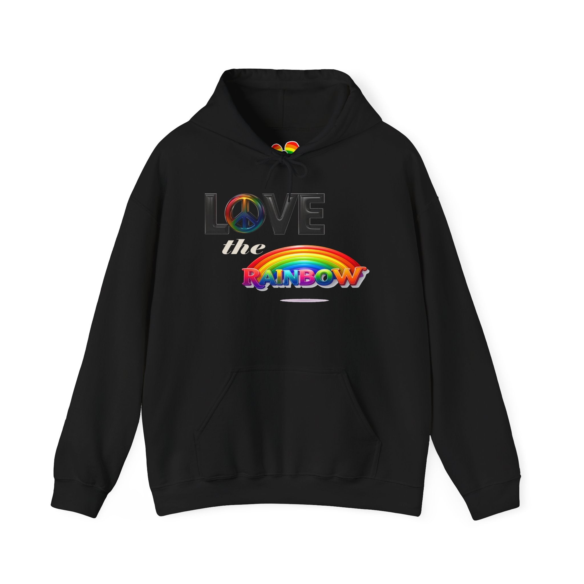 Rainbow Love Peace Hoodie