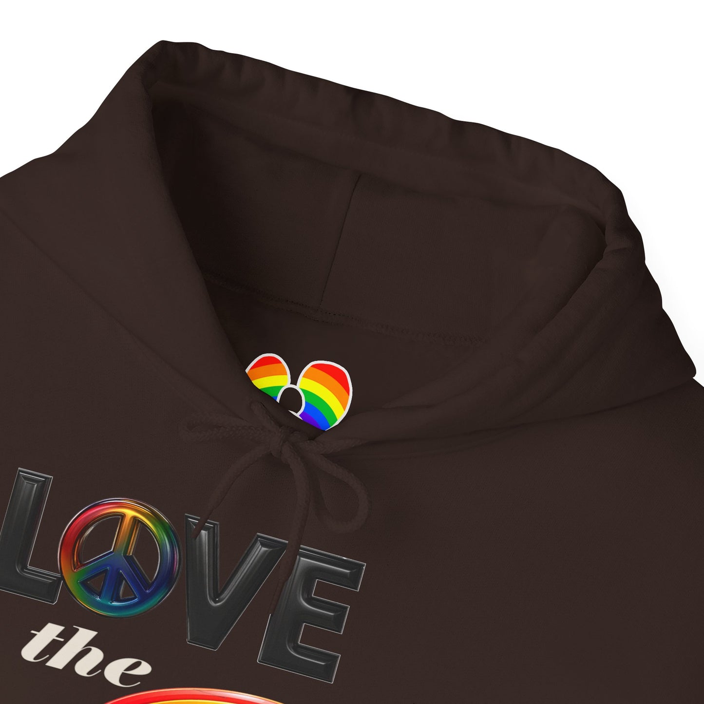 Rainbow Love Peace Hoodie