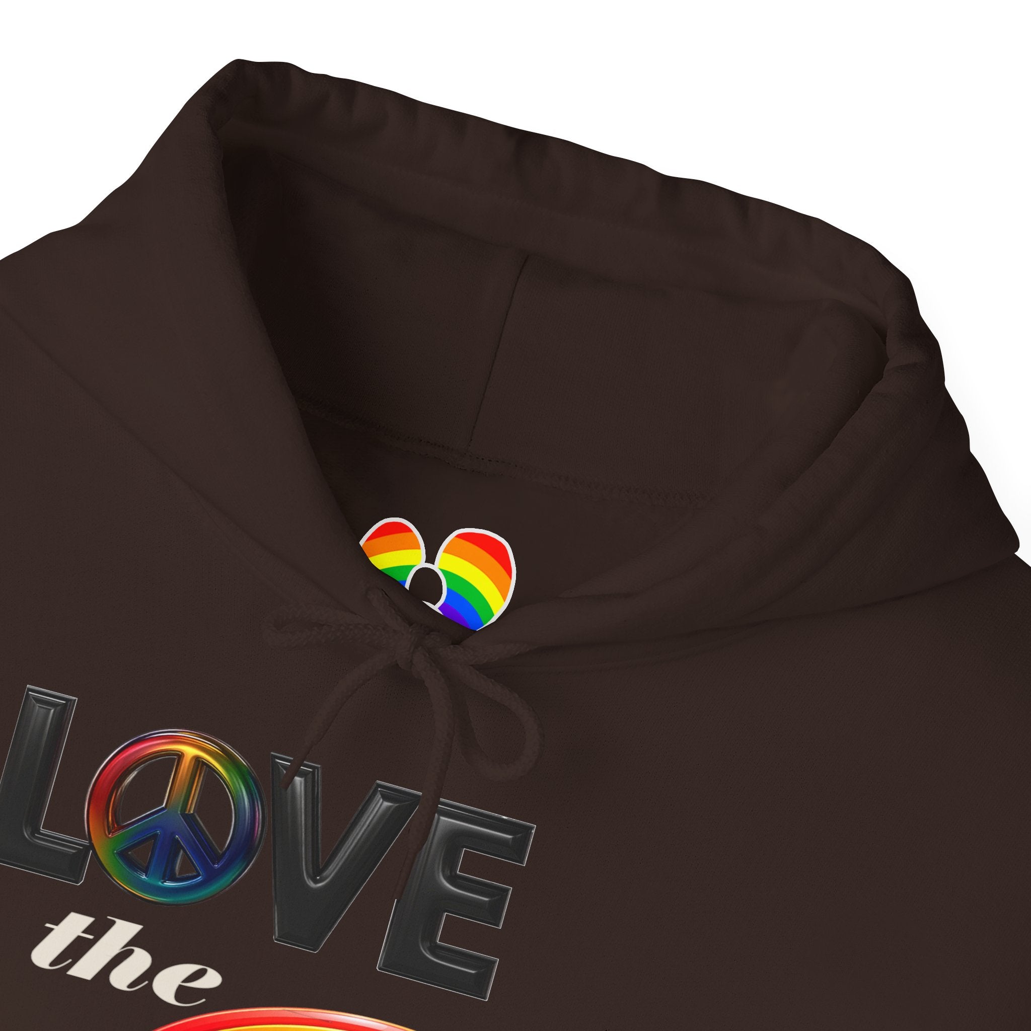 Rainbow Love Peace Hoodie